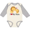 thumbnail image 3 of Inktastic I Love My Nana Boys or Girls Long Sleeve Baby Bodysuit, 3 of 5