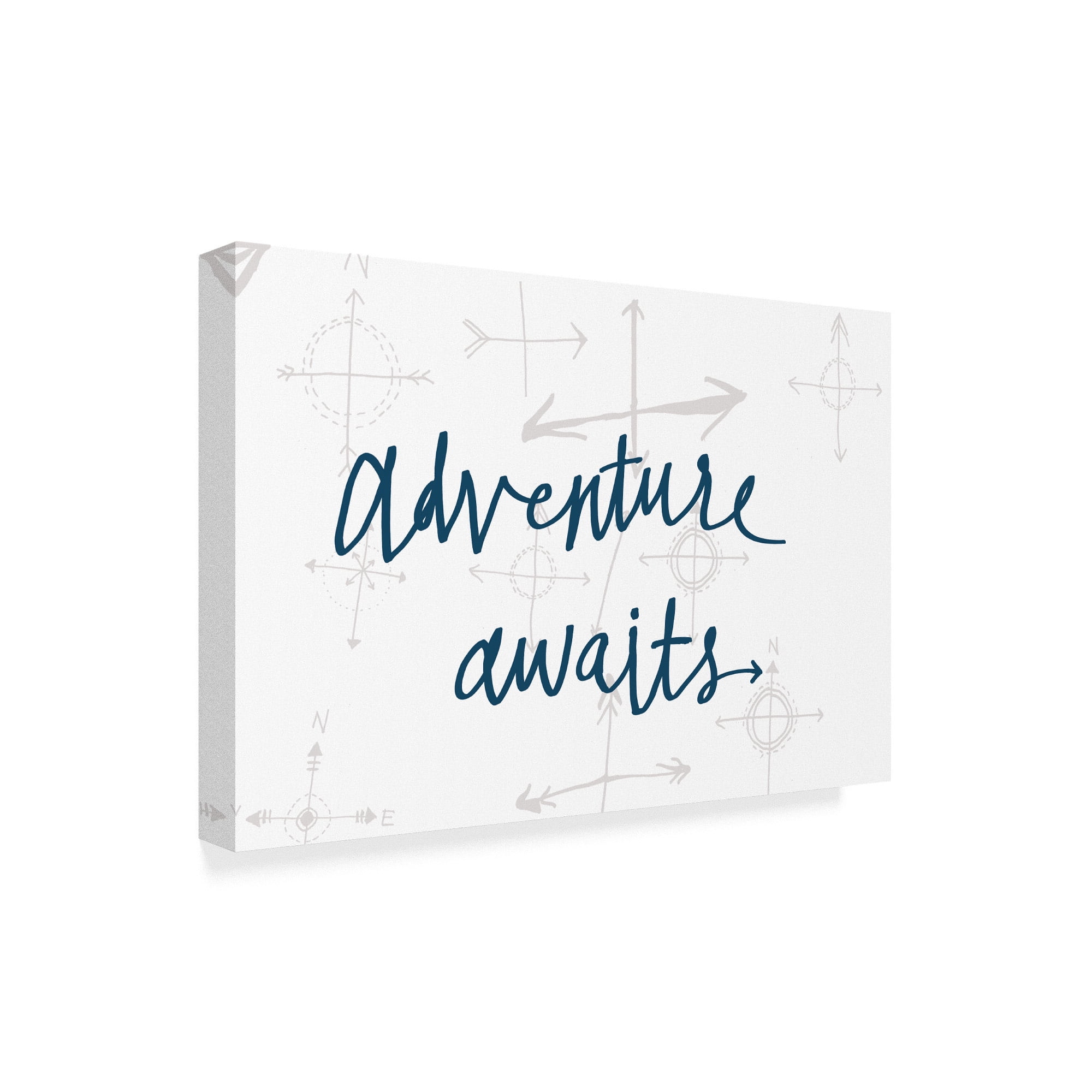 Trademark Fine Art 'Adventure Awaits v2' Canvas Art by Wild Apple Portfolio