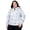 Grey Garden Mist, variant on Women's Plus Size X2O Packable Rain Jacket Black 3X
