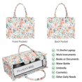 thumbnail image 2 of Large Capacity Tote Bag,Pioneer Flower Floral Print Pattern Handbag Fashion Luxury Tote Bag,15.7"x13"x 5.1" Inches,Laptop Compatible, 2 of 6
