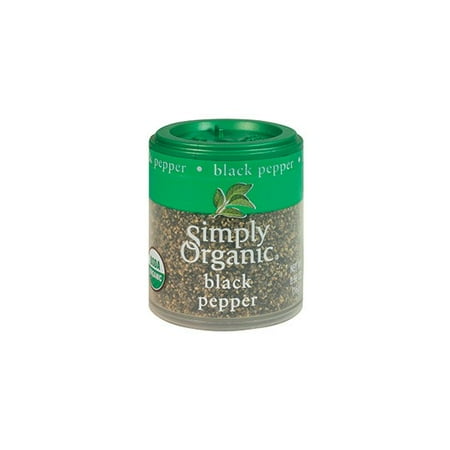 Simply Organic Medium Ground Black Pepper, Certified Organic, 0.56 Oz