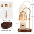 thumbnail image 2 of Candle Warmer Lamp with Timer & Dimmer, Candle Warmer Height Adjustable, Fits All Jar Scented Candles, Candle Lamp with 3 Bulbs, Charming Gift Box with Ribbon for Gifting, 2 of 5