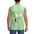thumbnail image 4 of Invader Zim Men's Tank Top Lightweight Summer Sleeveless Tee Shirt Muscle Tank Tops Workout T-Shirts Casual Athletic Undershirts, 4 of 7