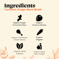 thumbnail image 5 of (2 pack) Kettle & Fire Turmeric Ginger Chicken Bone Broth, Shelf-Stable, 16.9 oz, 5 of 8