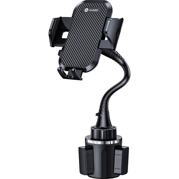 andobil Upgraded & Solidest 15in Cup Holder Phone Holder, [Stable & Adjustable] Long Gooseneck Car Phone Holders for Your Car Truck Fit for iPhone 16 Pro Max 15 14 13 12 Pro Max