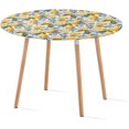 thumbnail image 2 of Lemon Small Fitted Tablecloths with Elastic Edge Round Tablecloth Fitted for Table 39-51 Inches Round Water Proof Easy to Clean for Party Outdoor Picnics Table Cloth, 2 of 6