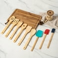 Mainstays 100 Natural Bamboo Tool and Gadgets 9 Pieces Utensil Set for