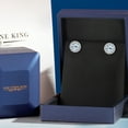 thumbnail image 5 of Gem Stone King 14K White Gold Sky Blue Topaz and White Lab Grown Diamond Removable Earrings Jackets for Women | 2.48 Cttw | Gemstone November Birthstone | Round 6MM, 5 of 6