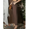 thumbnail image 3 of DOUBLJU Women's Casual Elastic Waist Comfy Wide Leg Linen Pants with Pockets, 3 of 5
