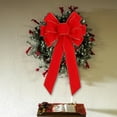 thumbnail image 6 of 1PC 19.7*10.6Inch Red Christmas Bows Large Outdoor Decorations,Velvet Wreath Bow with Gold Edge and Glitter String for Xmas Tree Topper,Front Door,Home,Outside Decor,Christmas Decor,Holiday Bow, 6 of 6