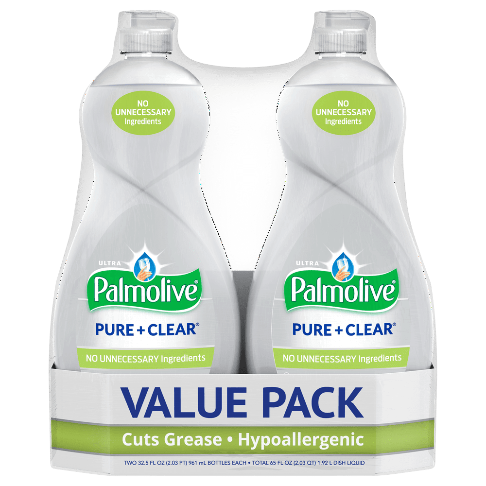 Palmolive Ultra Liquid Dish Soap, Pure and Clear 32.5 Fluid Ounce (2