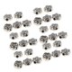thumbnail image 4 of 50Pcs Decoración de Joyas Rose Spacer Beads Aleación Decorativas Plata Antigua, 4 of 8