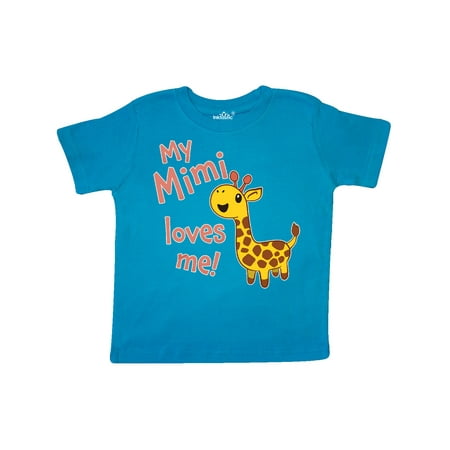 

Inktastic My Mimi Loves me- cute giraffe Gift Toddler Boy or Toddler Girl T-Shirt