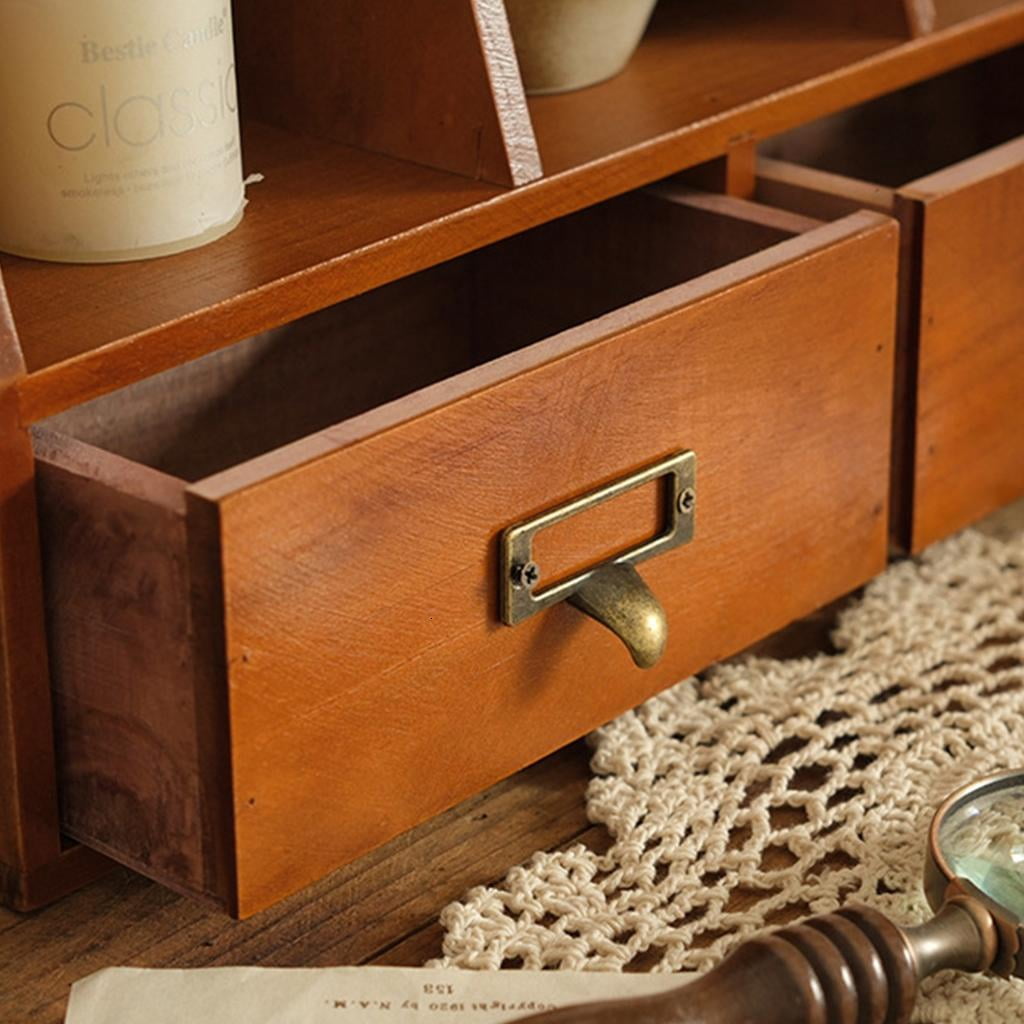 Multifunctional Drawer Organizers 6 Open Compartments 2 Bottom Storage