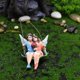 thumbnail image 5 of 1 Pair Miniature Couple Figurine with Flower Fairy, 5 of 5