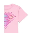 thumbnail image 2 of Supergirl Love Girls Short Sleeve Graphic T-Shirt, Sizes 4-16, 2 of 3