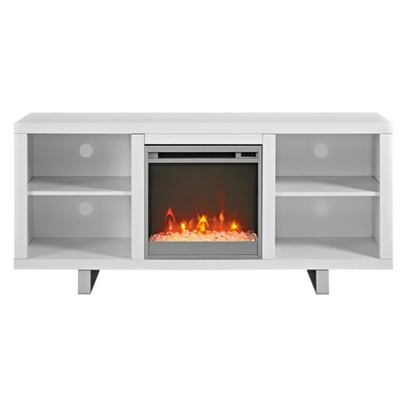 - Walker Edison Simple Modern Fireplace TV Console