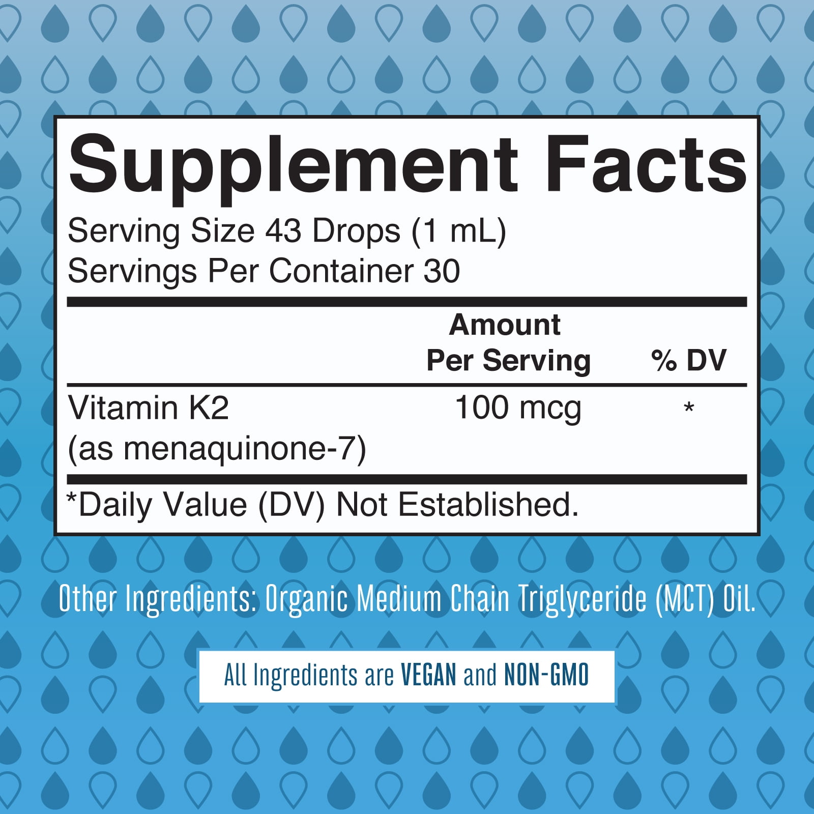 Organic Vitamin K2 (MK7) Liquid Drops by MaryRuth's Non-GMO Vegan, Soft  Taste for Men, Women & Children, 1oz Glass Bottle - Walmart.com