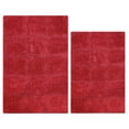 thumbnail image 2 of Superior Non-Slip Washable Bath Rug Set, 20" x 30", 24" x 36", Burgundy, 2 of 13