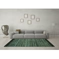 thumbnail image 3 of Ahgly Company Indoor Rectangle Oriental Light Blue Modern Area Rugs, 5' x 7', 3 of 4
