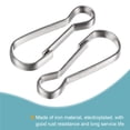 thumbnail image 4 of Ganchos de Resorte Uxcell Ganchos de Clip de Resorte 32x12x3mm Acero Inoxidable 80Pack, 4 of 5