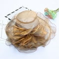 thumbnail image 2 of Skpblutn Sun Hat Women'S Fascinator Tea Party Wedding Hat Caps Khaki, 2 of 3
