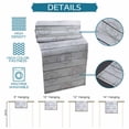 thumbnail image 6 of Nautical Anchor Table Runner 70 Inches, Coastal Ocean Sea Grey Wooden Grain Bed Runner Dresser Scarves Tabletop for Indoor Outdoor Parties/Ceremony/Banquet, 13" x 70", 6 of 9