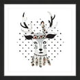 thumbnail image 2 of MARMONT HILL  - 'Tribal Deer' by Diana Alcala Framed Painting Print - Multi-Color 32 x 32, 2 of 5