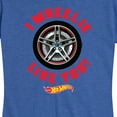 thumbnail image 3 of Hot Wheels - Valentine's I Wheelie Like You - Women's Short Sleeve Graphic T-Shirt, 3 of 5