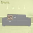 thumbnail image 3 of Majestic Home Chocolate Chevron Extra Large Pillow, 3 of 6