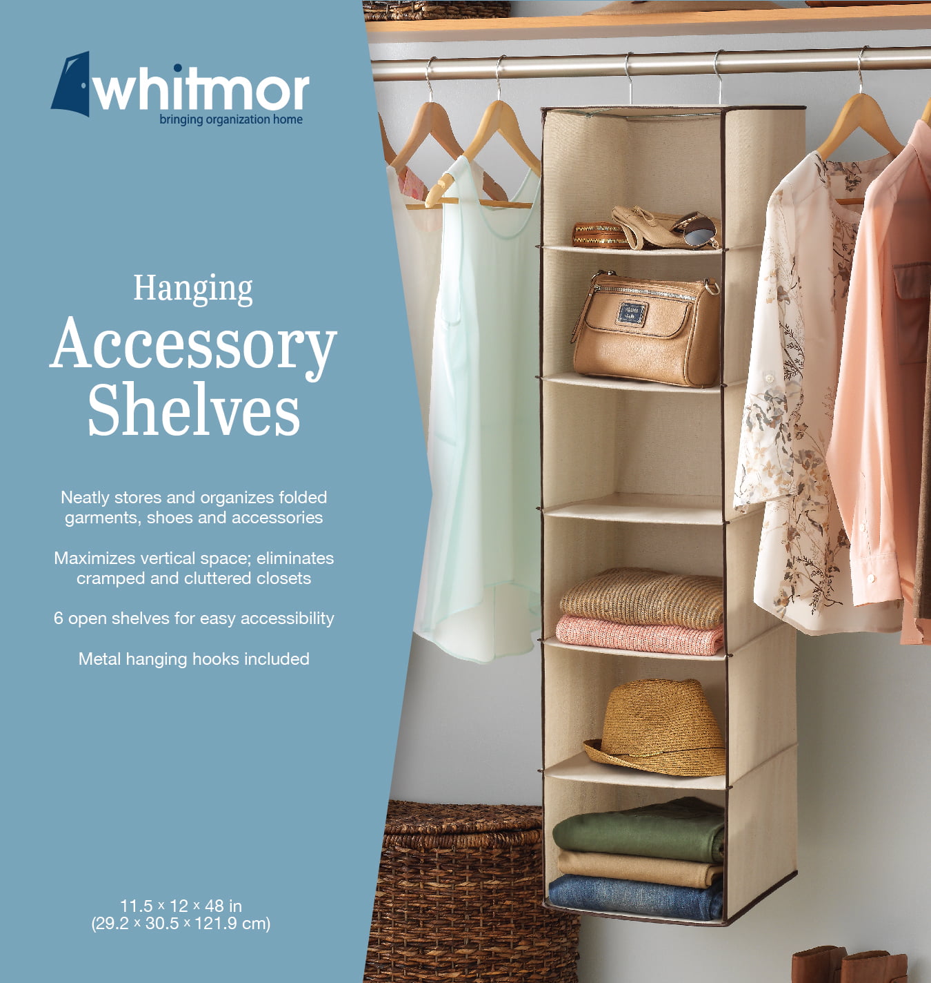 Whitmor Hanging Accessory Shelves - Pink
