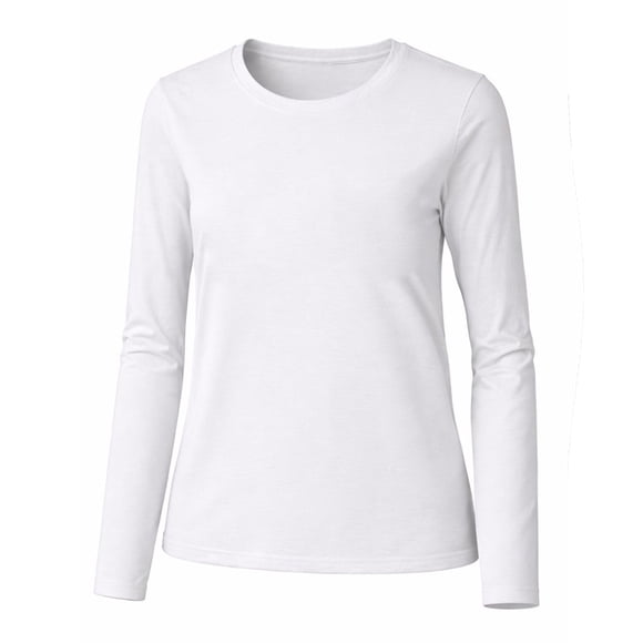 Playera Geroge para Dama, Manga Larga Blanco Talla M