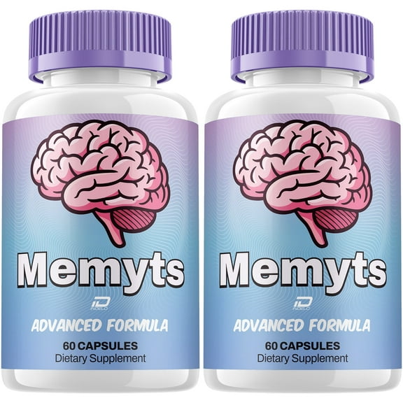 Memyts Supplement Capsules – Memyts Natural Blend Memory Focus Pills, 2 Pack, 120 Capsules