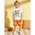 thumbnail image 5 of WIBACKER 100% Cotton 2-Piece Summer Pajamas for Kids Boys Sleepwear Top and Plaid Shorts Toddler Boy Crab Pjs Set 2-7T, 5 of 8
