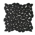 thumbnail image 6 of The Tile Life Huron Rock Black Matte Glass Mosaic Floor and Wall Tile 12x12 in 1-Piece, 6 of 11