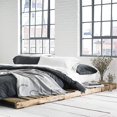 thumbnail image 3 of Calvin Klein Home - Cuerpo de algod&oacute;n Moderno, Carb&oacute;n, Queen, 1, 1, 3 of 7