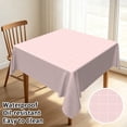thumbnail image 2 of Tchckioa Pink Square Tablecloth for Outdoor Party Decor,Stain Resistant Table Cloth,70x70 Inch, 2 of 6