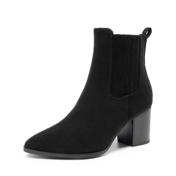 Botas Cortas de Gamuza Negra para Mujer DREAM PAIRS DWUMAB2535