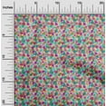 thumbnail image 1 of oneOone Silk Tabby Pink Fabric Watercolor Floral Sewing Material Print Fabric By The Yard 42 Inch Wide, 1 of 4
