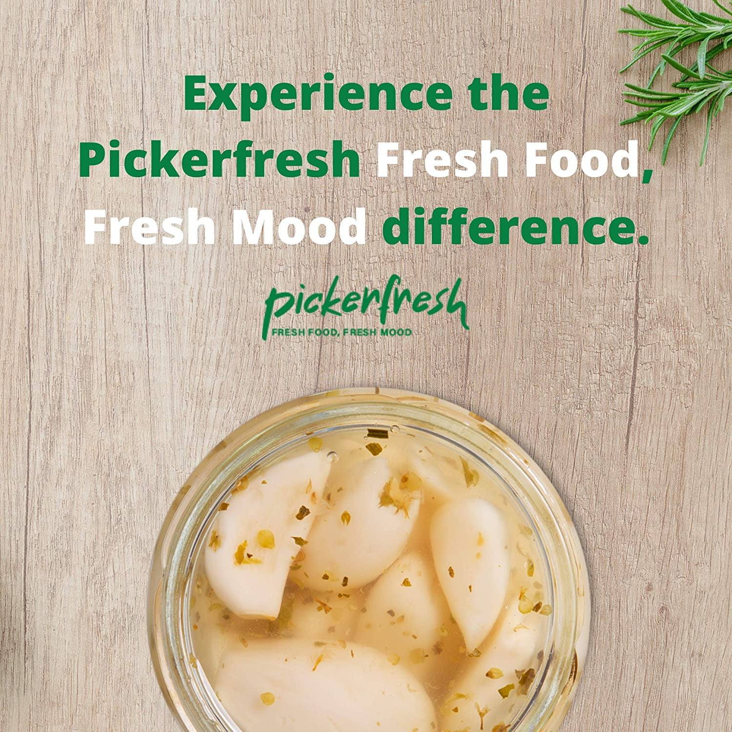 Pack of 6, Pickerfresh Pickled Garlic, 7 fl oz