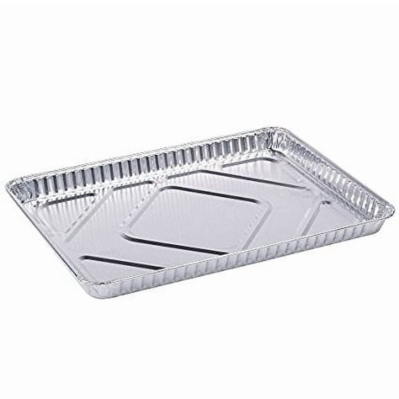 HFA 2063, Half-Size Aluminum Foil Baking Sheet Cake Pans, Take Out Baking Disposable Foil Containers (50)