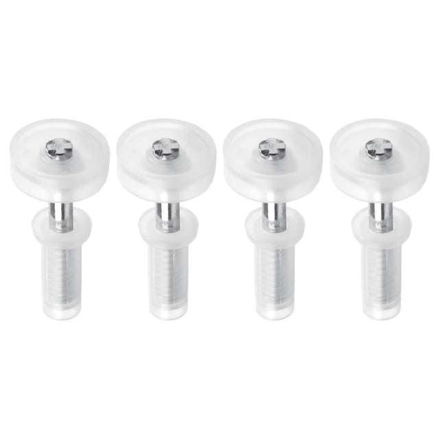 4 Pcs Roue de Guidage Supérieure de Porte Bifold Pièces de Réparation de Quincaillerie de Porte d'Armoire Bifold Matériel Résistant à la Rouille Blanc Bifold Armoire