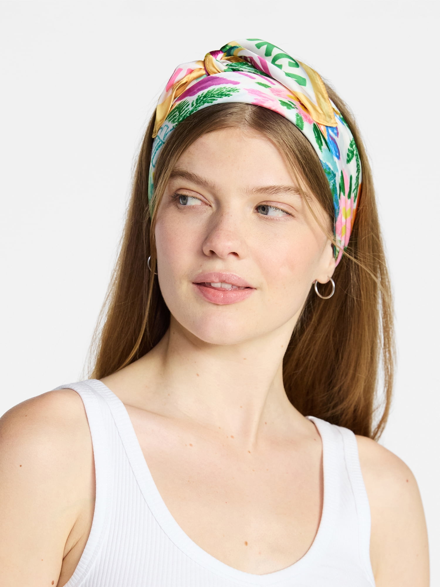 No Boundaries Printed Square Scarf, Women’s