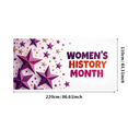 thumbnail image 3 of LUUFILx Women's History Month Decoration Banner Background Beautiful Floral Backdrop Festive Party Supplies Event Decor Photography Props Celebration, 3 of 9