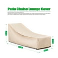 thumbnail image 2 of F&J Outdoors Waterproof Patio Chaise Lounge Chair Covers 84"L×32"W×34"/15"H, 2 of 9