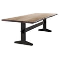 thumbnail image 5 of Maklaine 6-piece Rectangular Wood Dining Set Natural Honey and Dark Brown, 5 of 5