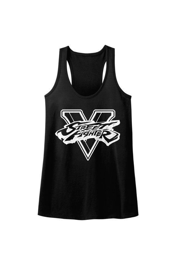 Street Fighter Sfv Bw Black Women's Racerback Tank Top