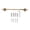 Antique Bronze, variant on Nieyigj Antique Bathroom Towel Bar 19.7in / 50cm Sturdy Copper Elegant Retro Style Hand Towel Holder Rack with Screws Hex Wrench for Home Wall Organizer