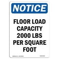 thumbnail image 1 of SignMission OS-NS-A-1824-V-15678 18 x 24 in. OSHA Notice Sign - Floor Load Capacity 2000, 1 of 1