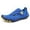 Blue, variant on Djtdsds Kids Solid Color Mesh Hook and Loop Water Shoes with Protective Toe Cap Size:9-9.5 Years